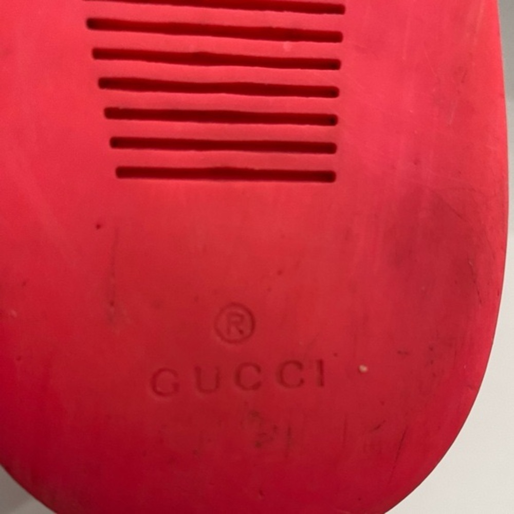 Gucci Mens Leather High Top Coda Hot Pink Sneakers GG on Tongue Size EU 38 US 8 - Picture 10 of 16